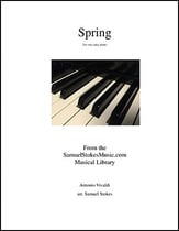 Spring piano sheet music cover